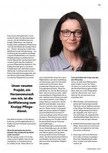 Zeitschrift Häusliche Pflege 12-2025 Seite 53 Pflege persönlich - Interview: Friederike Schildt - Foto: Fotostudio Sascha Gramann Braunschweig