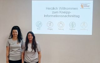 Infonachmittag über Kneipp-Anwendungen Präsentation