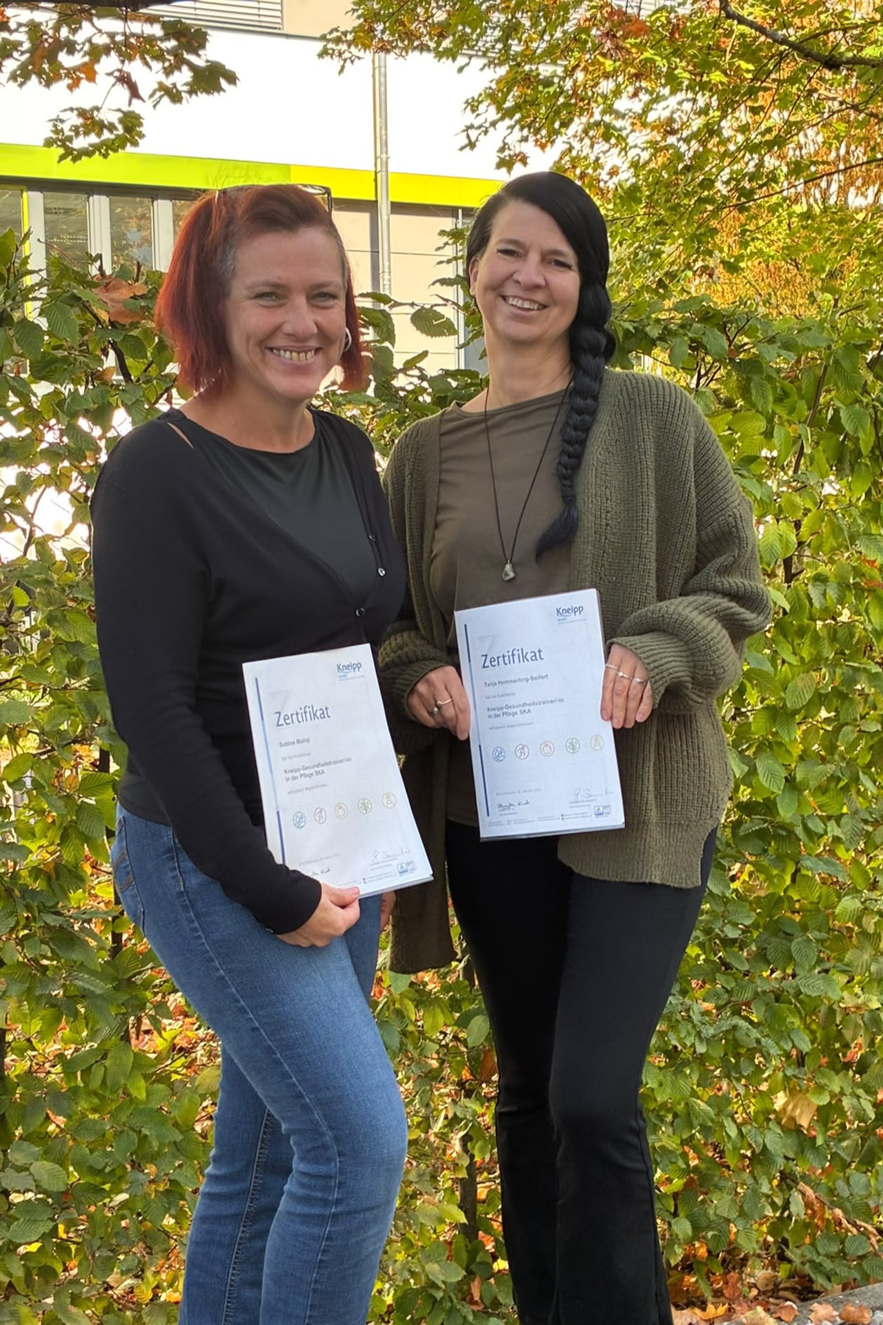 Kneipp Gesundheitstrainerinnen Frau Hemmerling-Seifert und Frau Maliqi