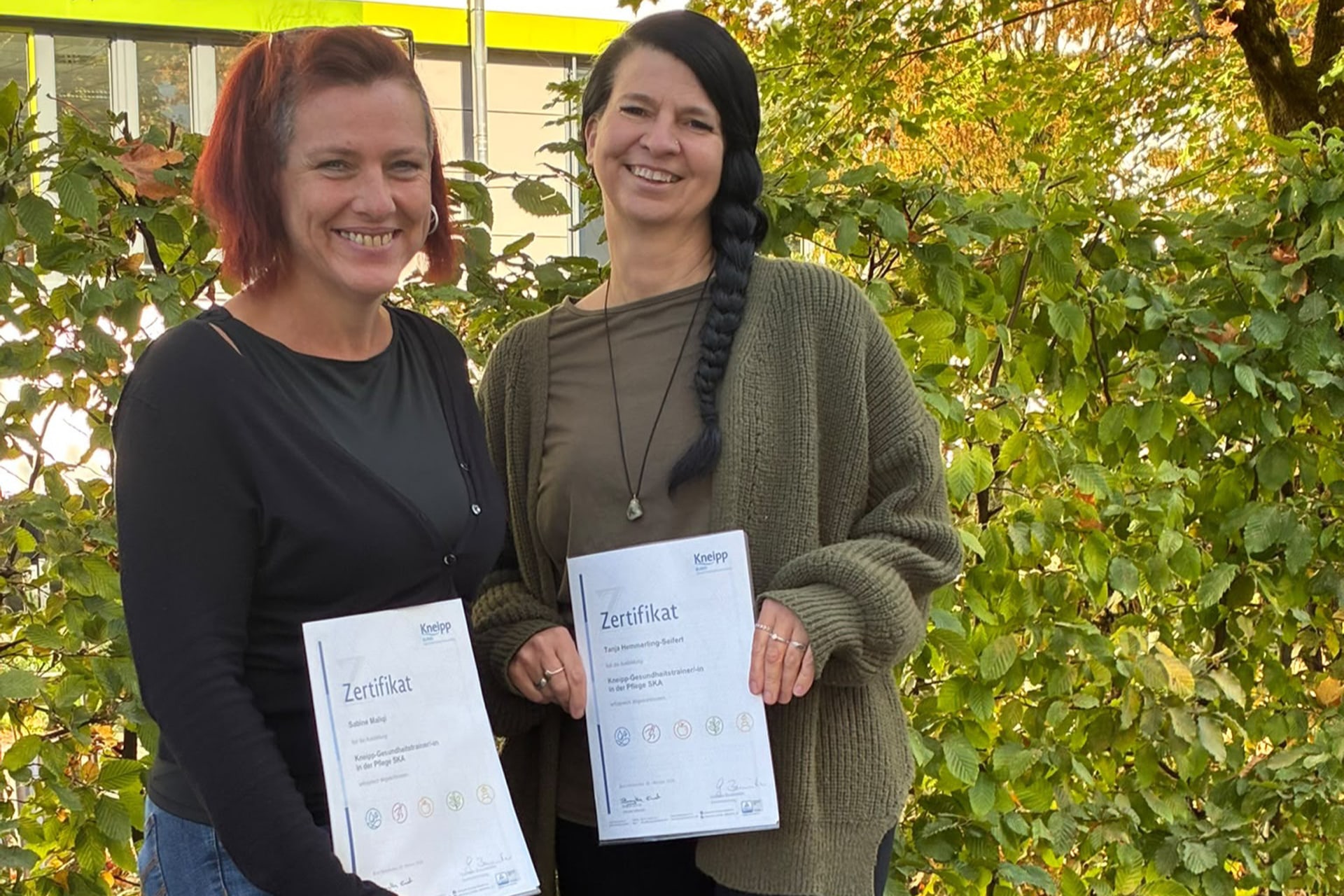 Kneipp Gesundheitstrainerinnen Frau Hemmerling-Seifert und Frau Maliqi